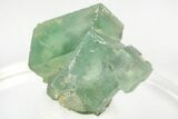 Green Cubic Fluorite Crystal Cluster - Yaogangxian Mine #215781-1